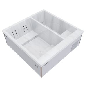 The Aquavoss Model 2 Hot Tub and Cold Plunge