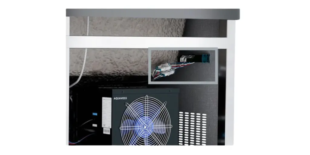 Connecting the chiller to the cold plunge control panel